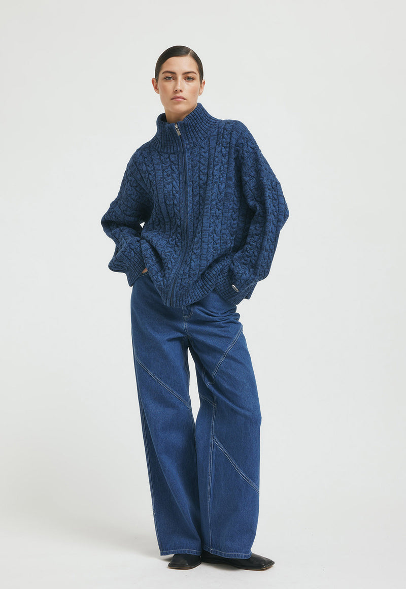 CassidyRS Knit Blue Melange