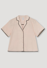 BeatriceRS Short Sleeve Shirt Peach