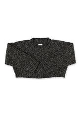 Textured Blake Sweater Speckled Charcoal