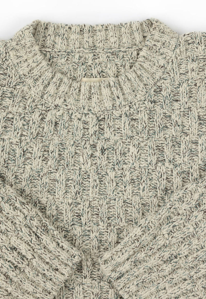 Textured Blake Sweater Speckled Sand