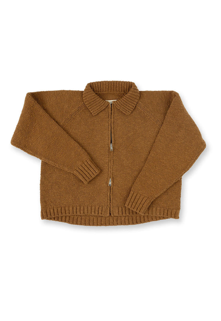 Morgan Dual Zip Cardigan Tobacco – NOIS NEW YORK