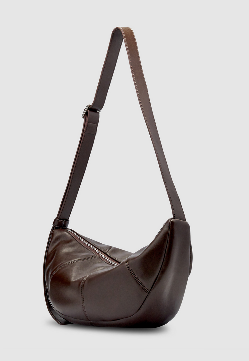 Mischa Crescent Bag Dark Chocolate