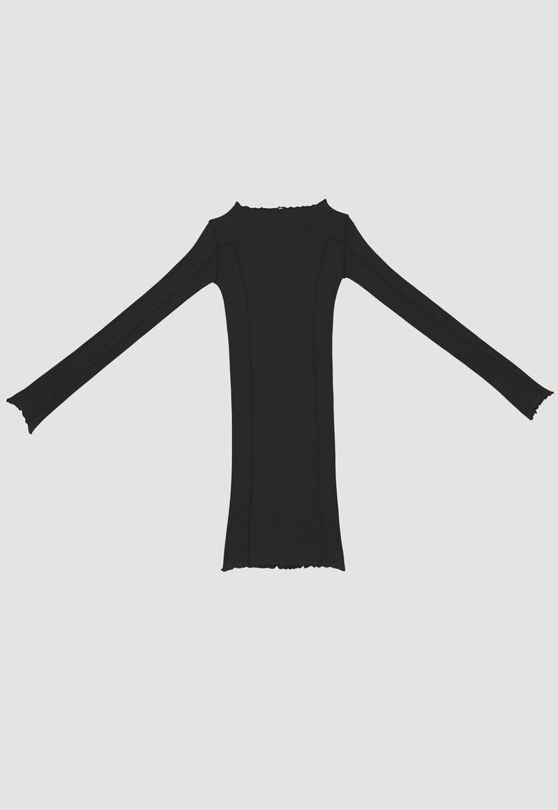 Omato Long Sleeve Dress Black