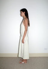 Linen Strap Dress Pastel Pistachio