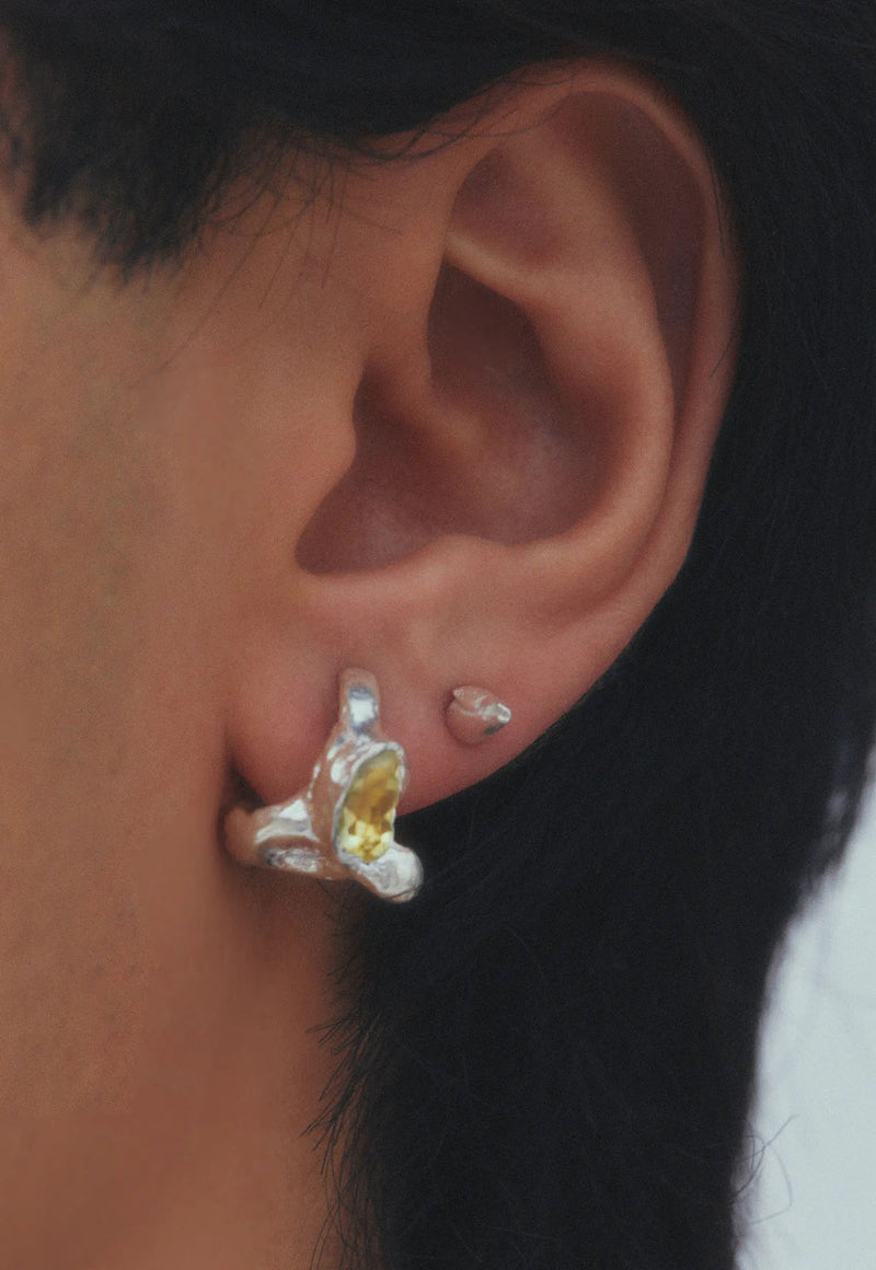 El Salto Earring Silver/Yellow