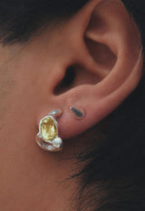 El Salto Earring Silver/Yellow