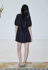 Open Shoulder Dress Black