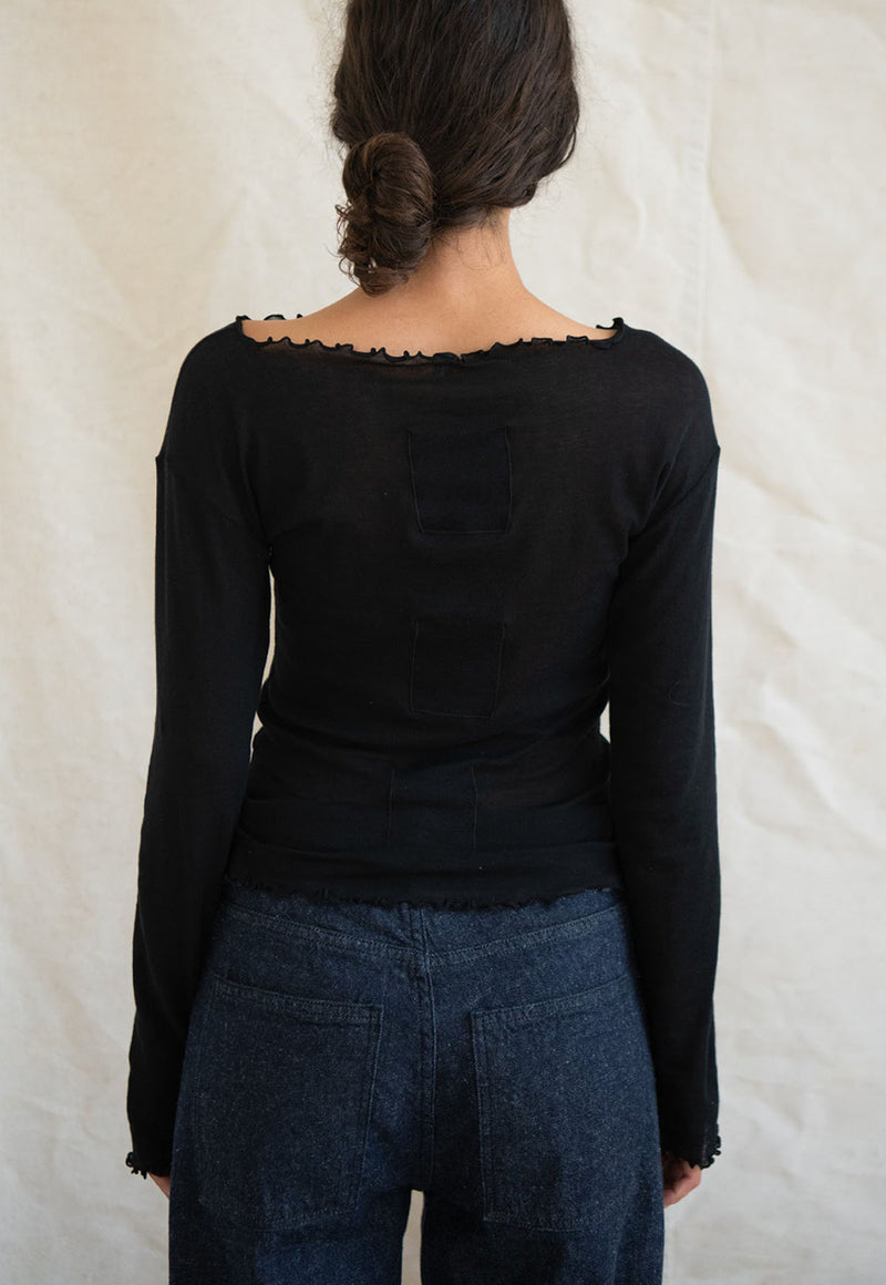 Stern Long Sleeve Tee Black