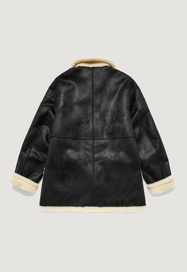 Reversible Vegan Shearling Jacket