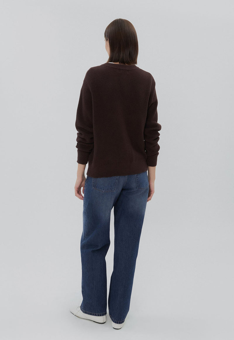 Hotel Sweater Long Sleeve Chocolate