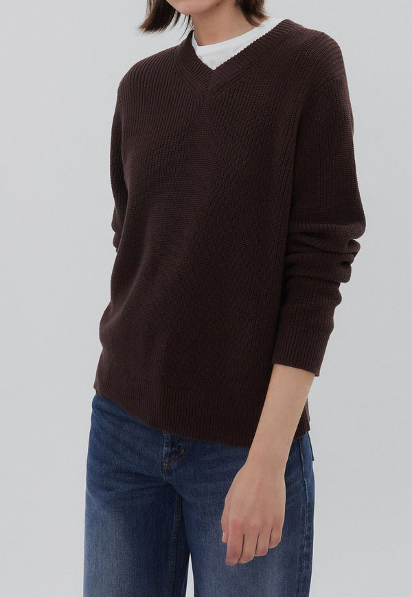 Hotel Sweater Long Sleeve Chocolate