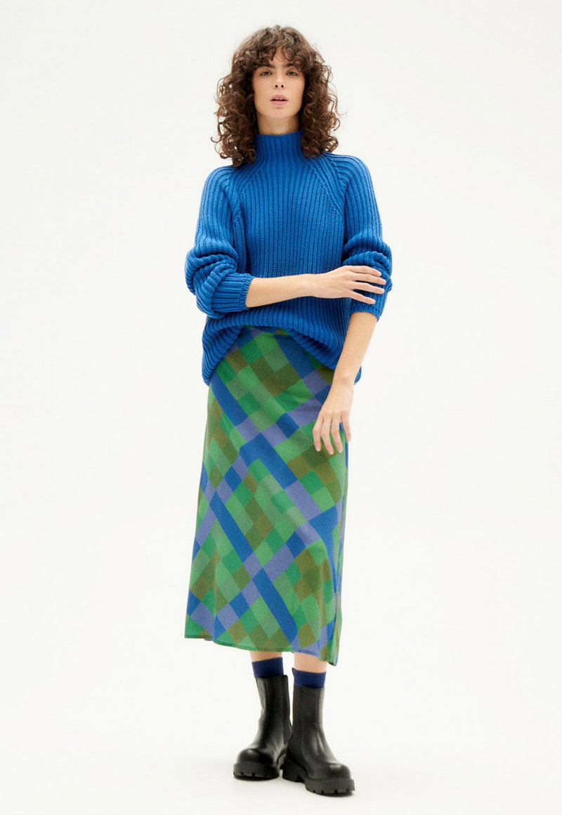 Fiona Blue Knitted Sweater