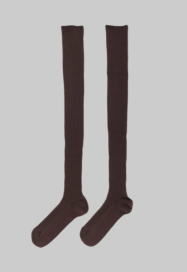 Overknee Socks Orta Brown