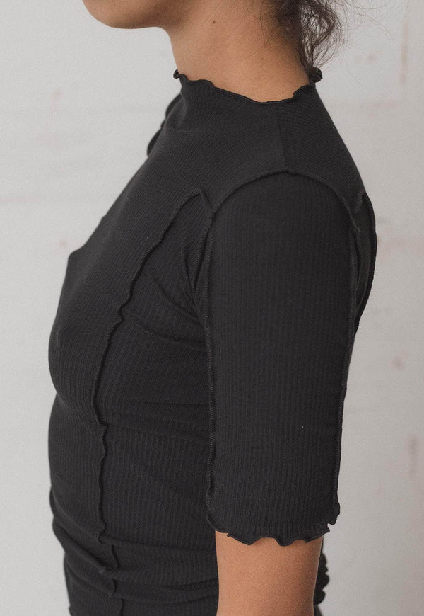 Omato 3/4 Tee Shirt Black
