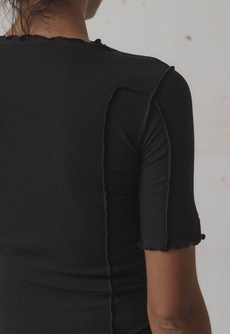 Omato 3/4 Tee Shirt Black