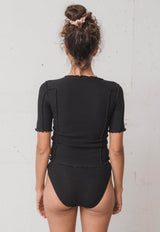 Omato 3/4 Tee Shirt Black