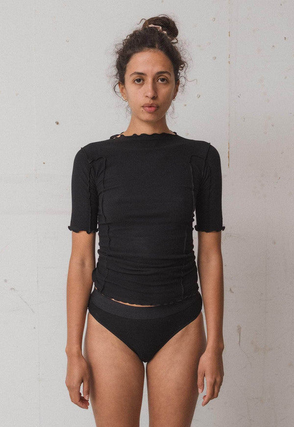 Omato 3/4 Tee Shirt Black