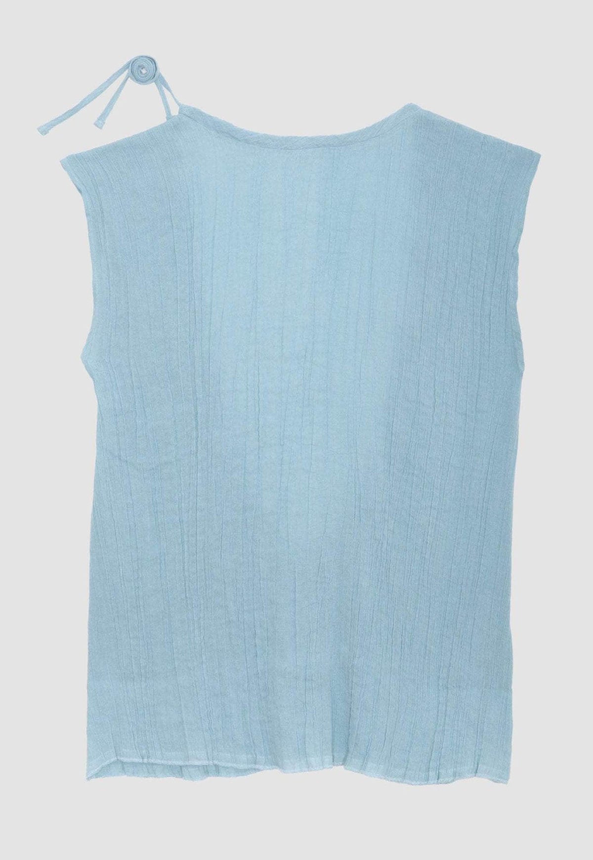 トップス Max top & Wuxi blue baserange Max Top Crinkle Linen Wuxi Blue – NOIS NEW YORK