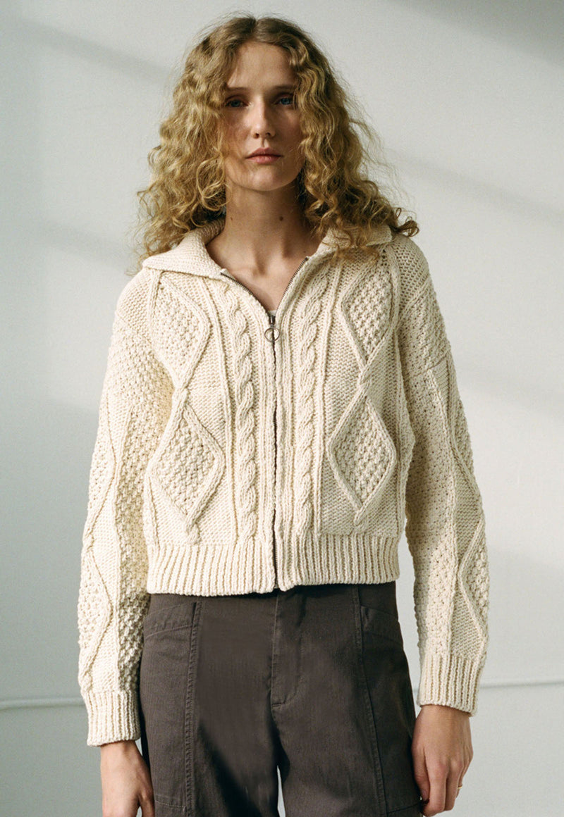 Donegal Cardigan Natural