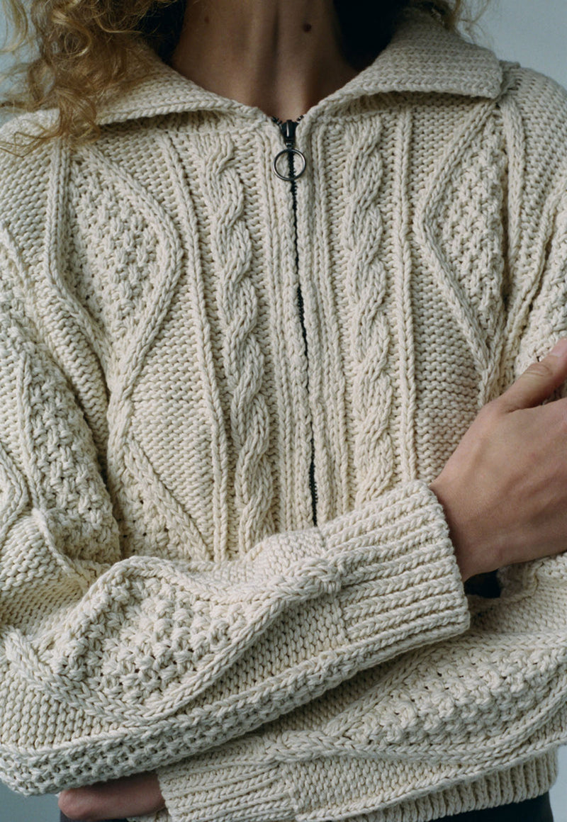 Donegal Cardigan Natural