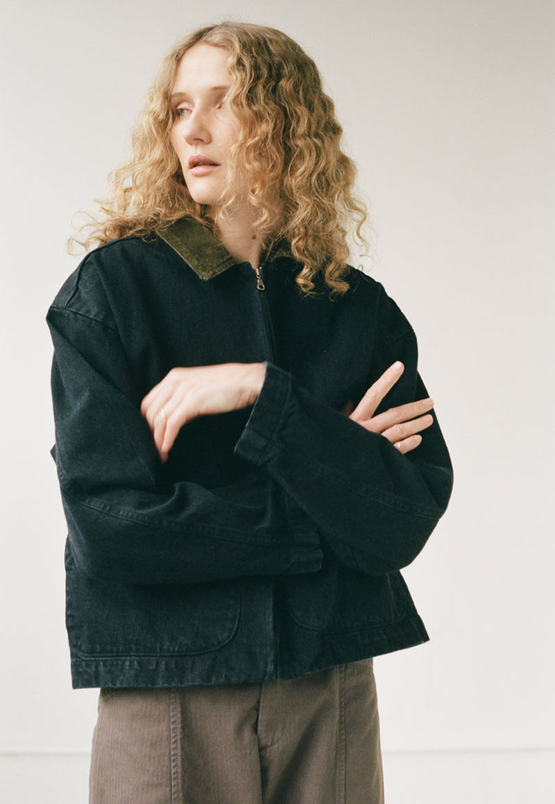 Studio Jacket Washed Black