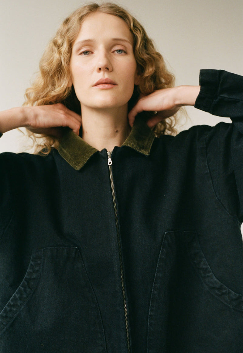 Studio Jacket Washed Black