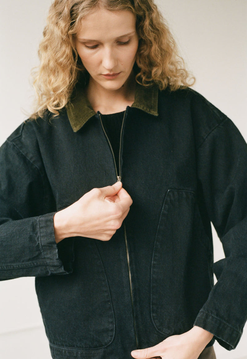 Studio Jacket Washed Black