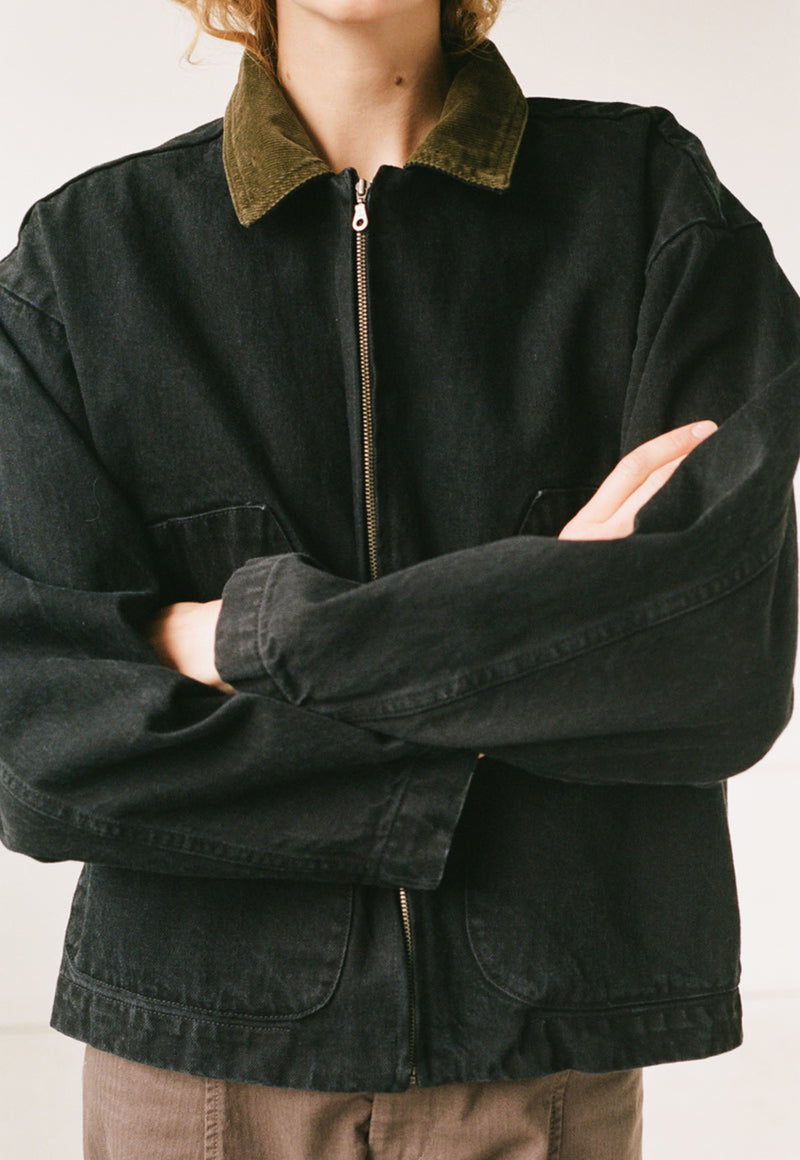 Studio Jacket Washed Black