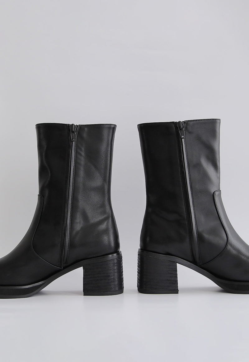 Norfolk Stacked Ankle Heel Boot