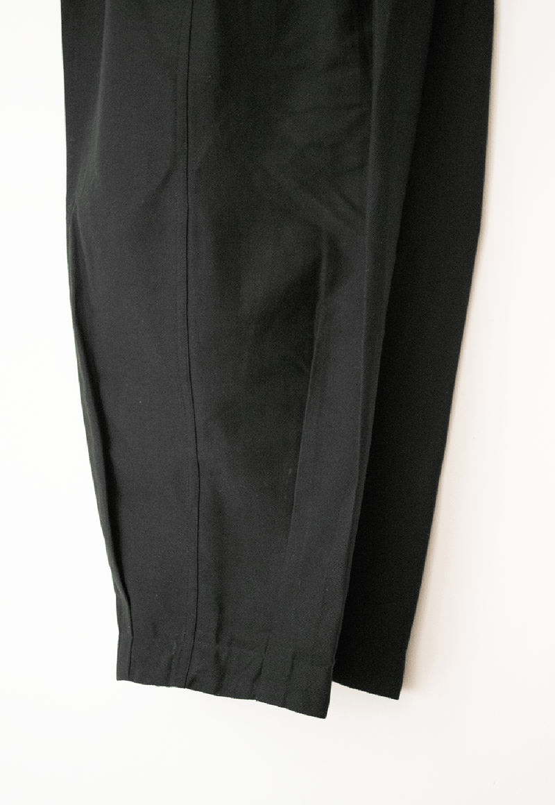 Puffy Pleated Pants Black