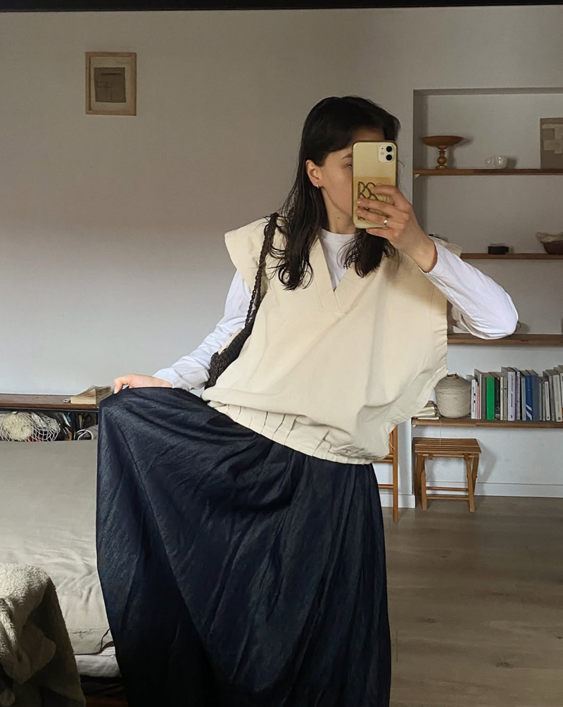 Pullover Vest Natural