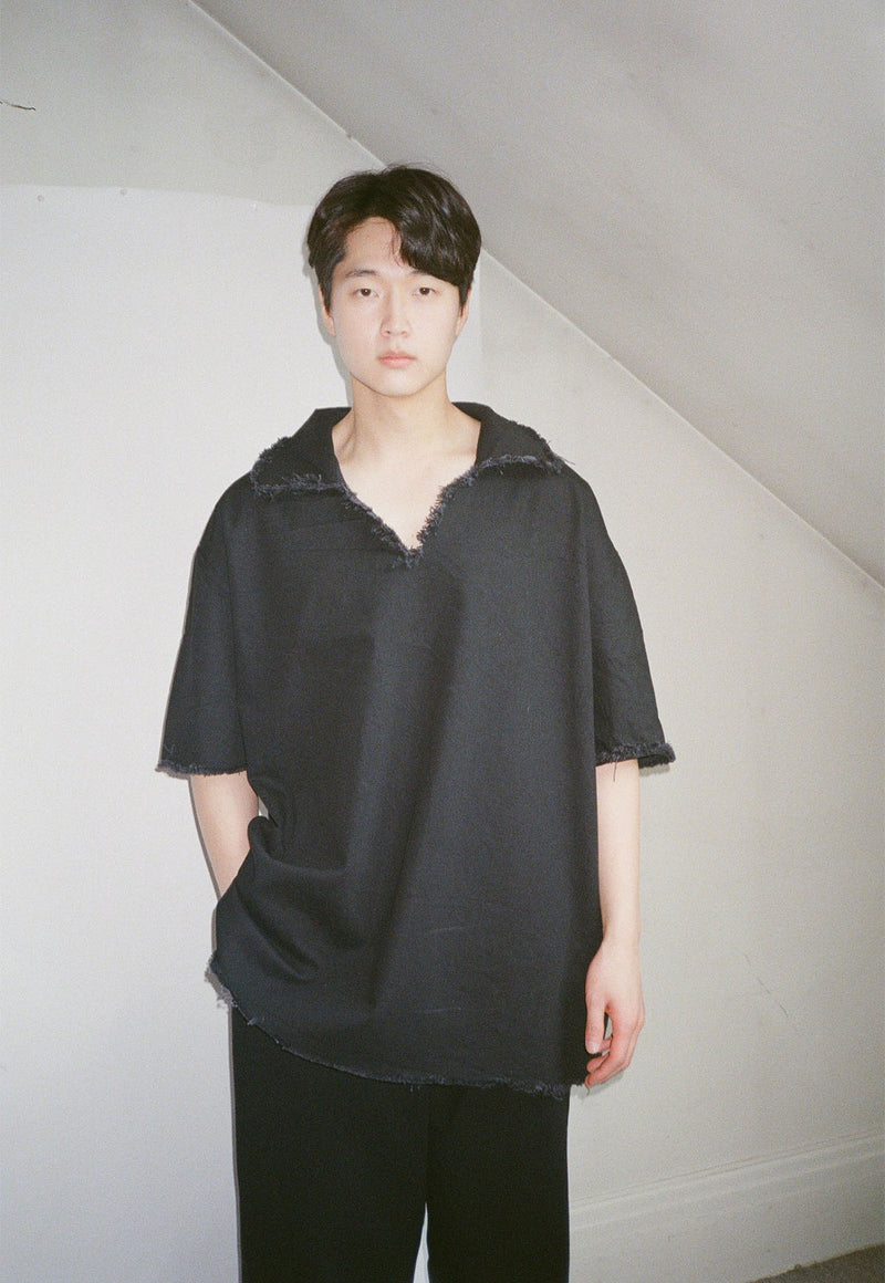 Collar Shirt/Dress Black