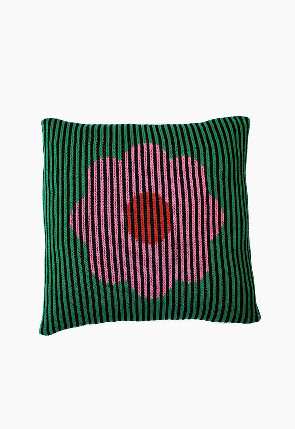 DittoHouse Flower and Cars Pillow Cover Pink Vegan Sustainable