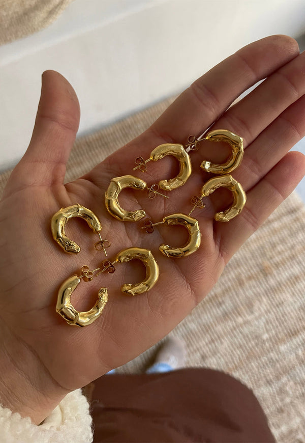 Aros Costa Earrings Gold