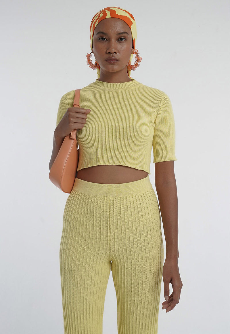 Highrise Knit Top Limoncello