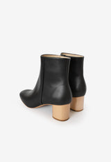Low Ankle Boots in Natural Heel, shoes, Sydney Brown, - nois