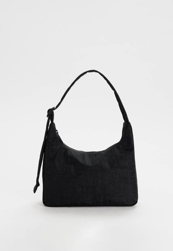 Mini Nylon Shoulder Bag Black