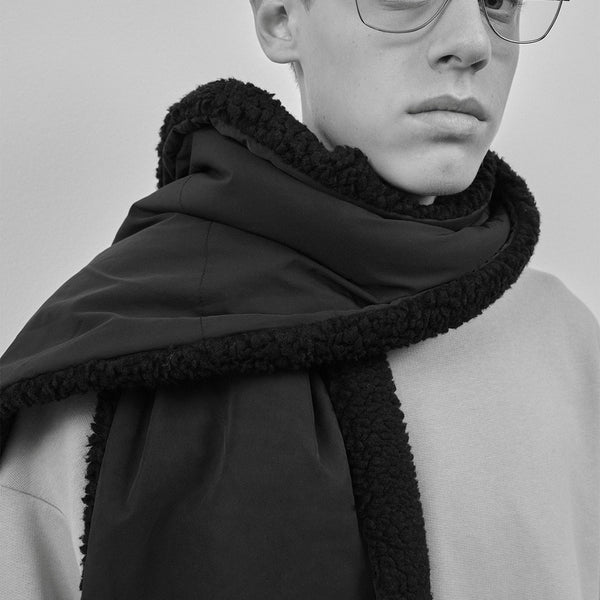 Unisex Bayonne Sherpa Scarf Black – NOIS NEW YORK
