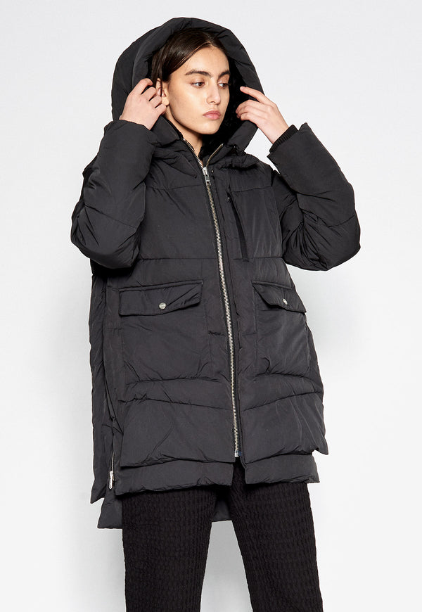 Lydon Faux Down Jacket Black