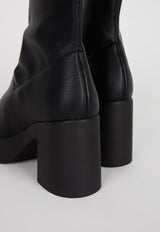 Marlowe Platform Boots Baluga Black