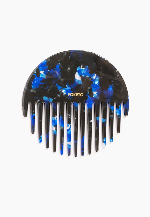 Circle Comb in Blue Multi, beauty, Poketo, - nois