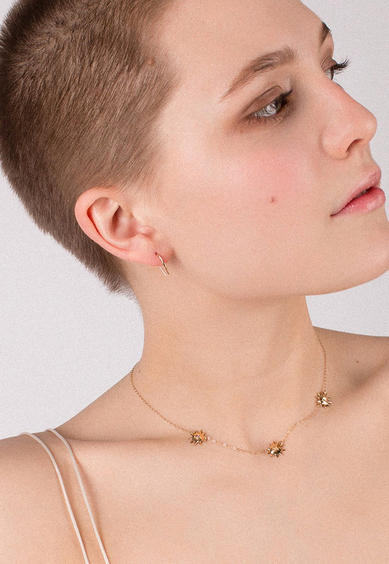 Small Hook Poke Earrings