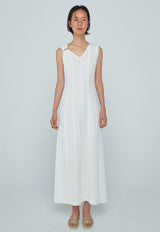 Panel Dress White, dress, WNDERKAMMER, - nois